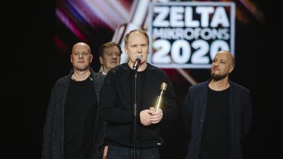 Aizvadīta Mūzikas ierakstu gada balvas “Zelta mikrofons” ceremonija