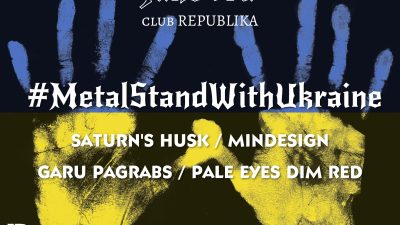 3. jūnijā norisināsies labdarības un solidaritātes koncerts “Metal Stand With Ukraine”