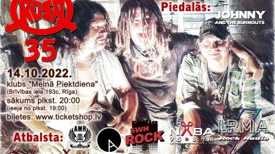 Smagā rokenrola grupa RŪSA svinēs savu 35. dzimšanas dienu