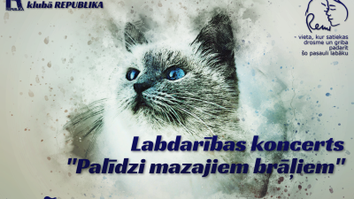 “THP Production” un klubs “Republika” ielūdz uz labdarības koncertu “Palīdzi mazajiem brāļiem”
