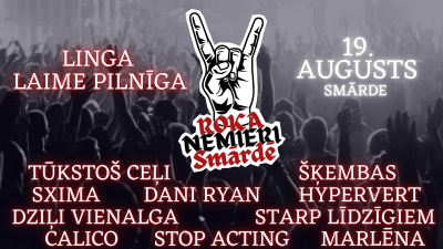 Norisināsies Rokfestivāls ROKA NEMIERI Smārdē