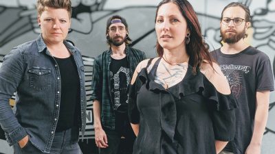 French Modern Metal Titans PYRAH Sign with Wormholedeath