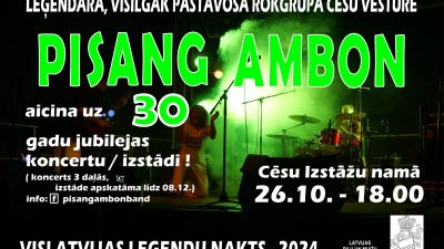 PISANG AMBON aicina uz jubilejas koncertu