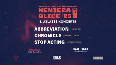 Turpinās jauno un mazpazīstamo grupu konkurss “NEMIERA BLICE 2025”