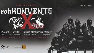 Norisināsies koncerts “RokKONVENTS X Rusted Wheel X Garu Pagrabs”