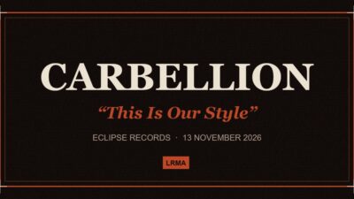 Carbellion bring the sludge in November.