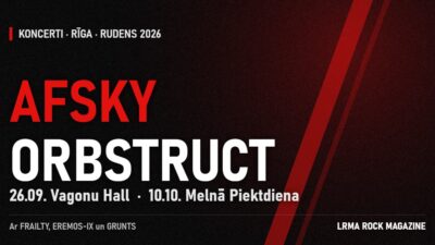 Dāņu black metal un Harkivas death metal: AFSKY un ORBSTRUCT rudenī Rīgā