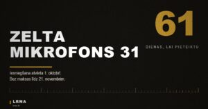 Zelta Mikrofons 31 ierakstu iesniegšanas termiņi