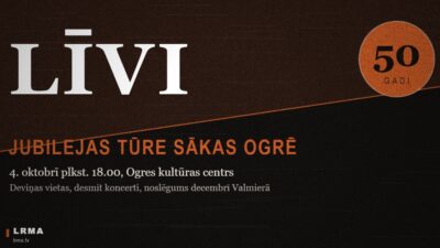 Grupa „Līvi” rīt Ogrē sāk 50 gadu jubilejas tūri.
