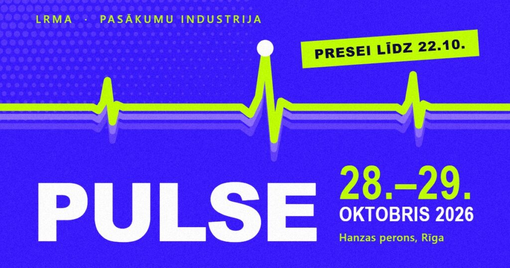 PULSE 2026, Hanzas perons Rīgā, 28.–29. oktobris; mediju akreditācija līdz 22. oktobrim
