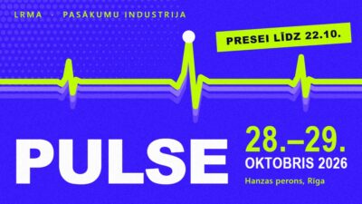 PULSE 2026: pasākumu industrija divas dienas sēdēs Hanzas peronā. Vai pie galda būs arī rokmūzika?