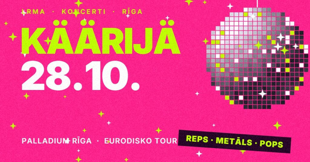 Käärijä koncerta vizualizācija: 28.10., Palladium Rīga, diskobumba