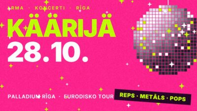 Käärijä 28. oktobrī Palladium: repa, metāla un diskotēkas šovs.