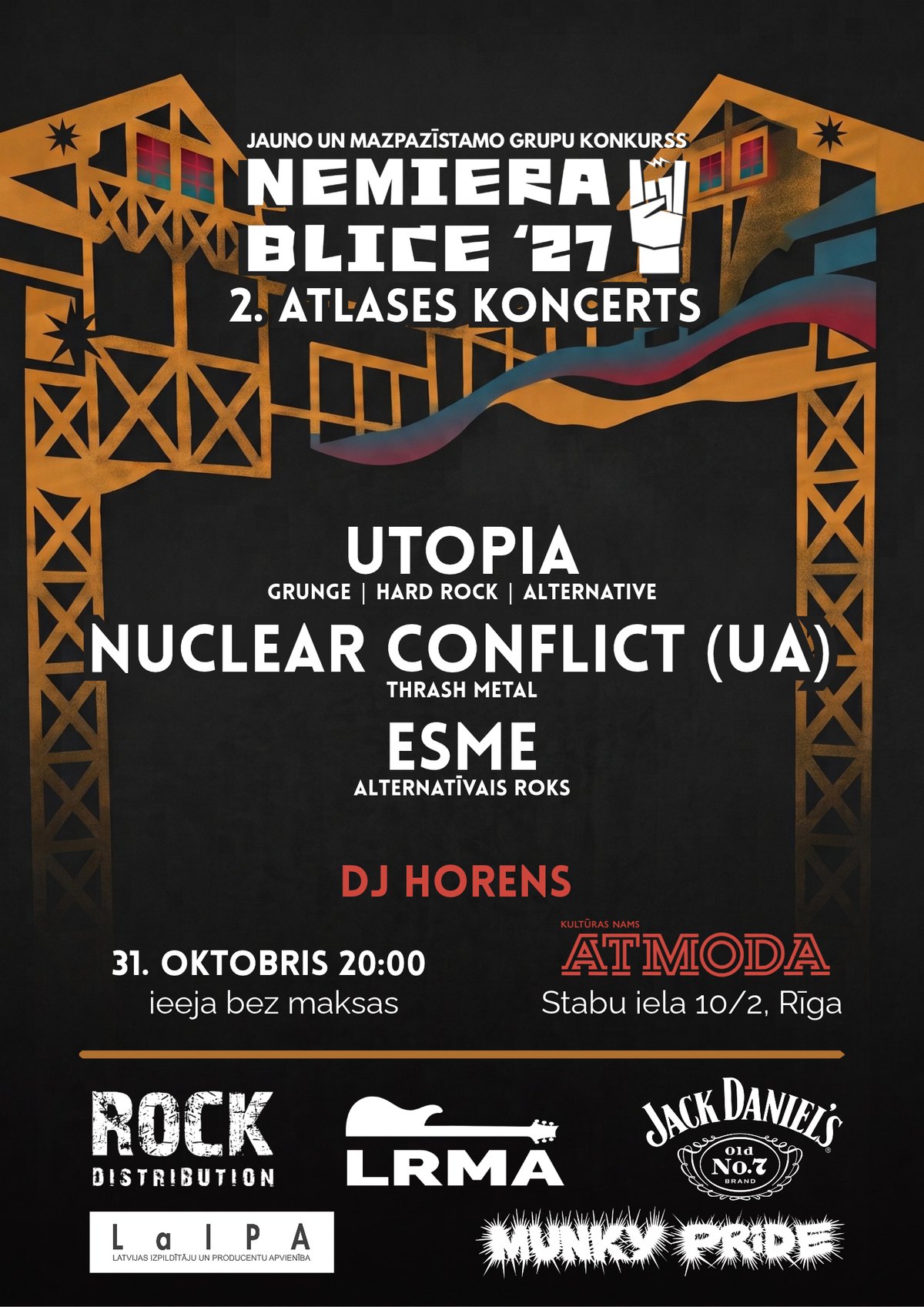 NEMIERA BLICE ’27 2. atlases koncerta afiša