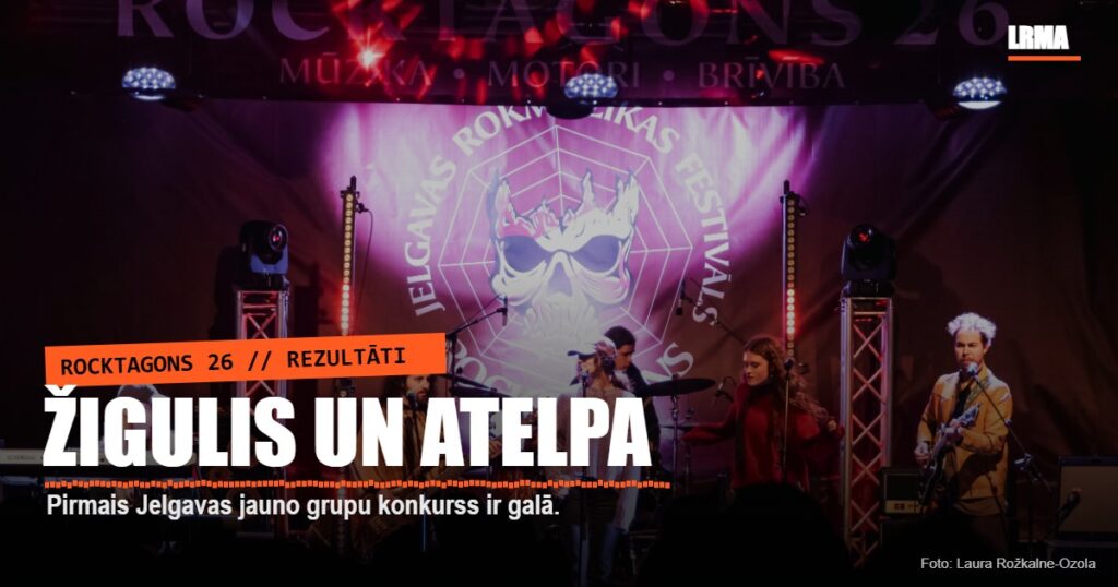 Grupa Atelpa uz Rocktagons 26 skatuves Jelgavas Pasta salā